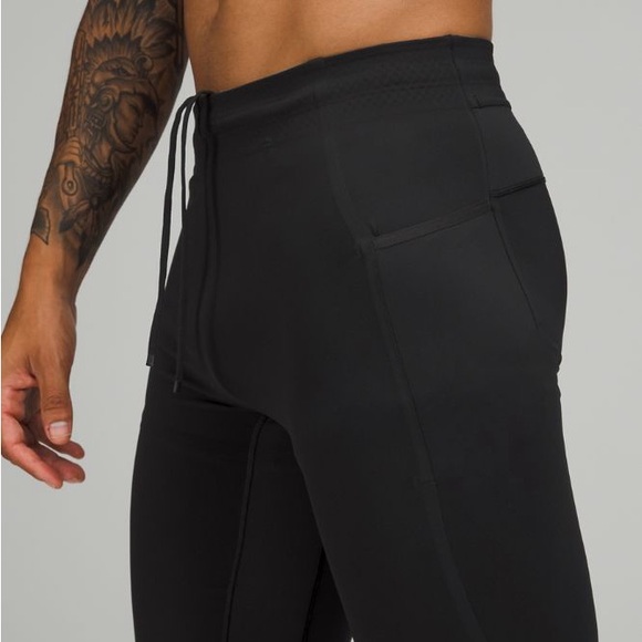 SOLD | Lululemon Men’s Surge Tight 27” Running Activewear in Black Size M - Picture 2 of 16